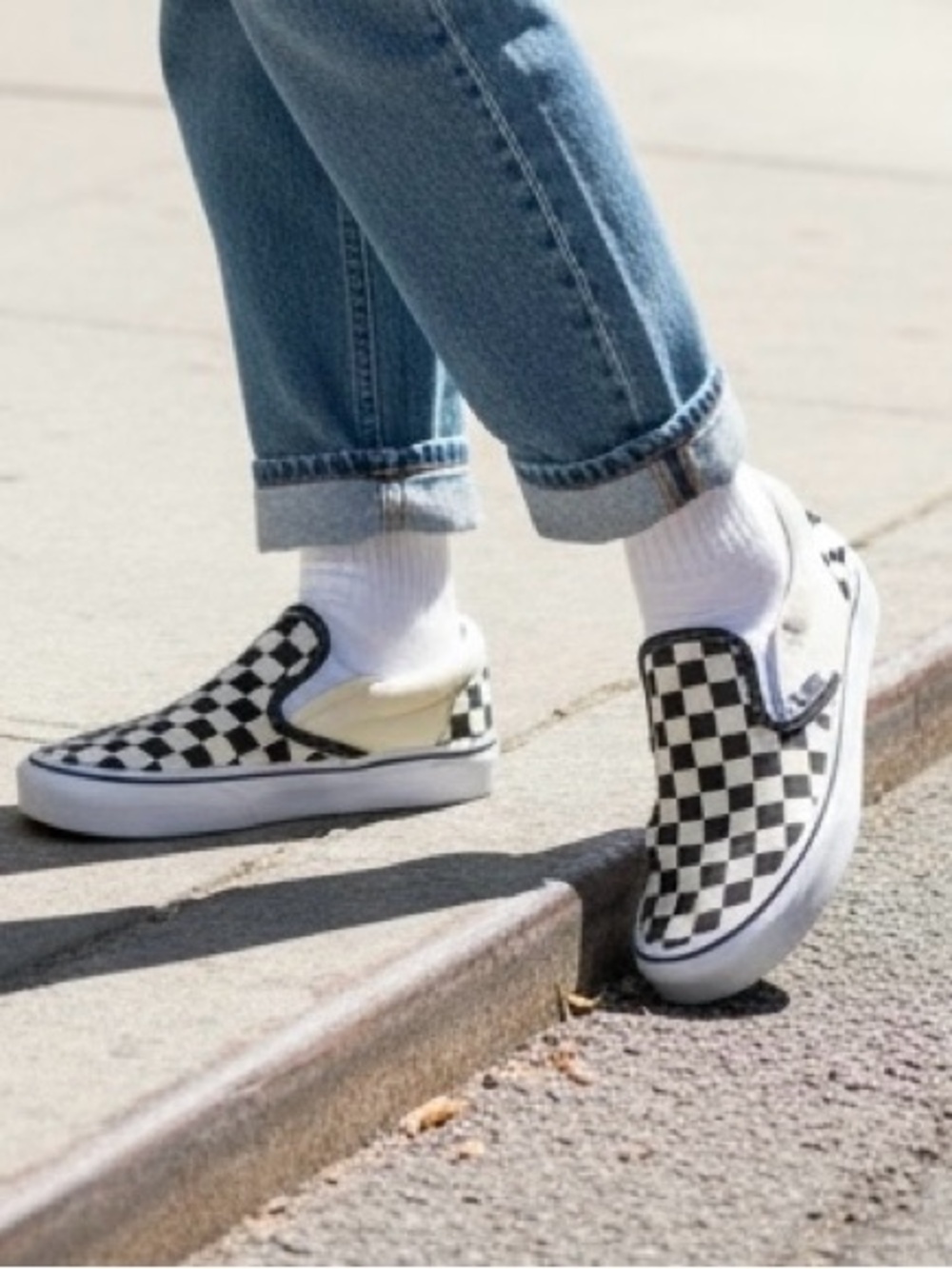 Vans Checkerboard Slip-On Skate Shoes